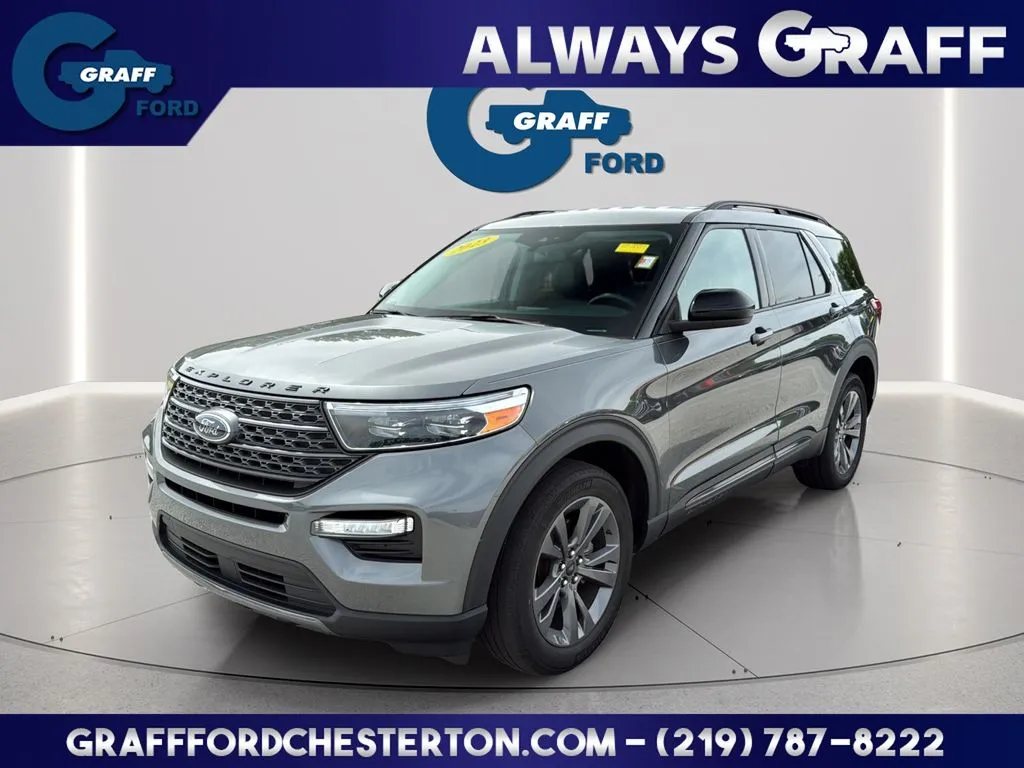 Gray 2023 Ford Explorer XLT for sale in Chesterton, IN
