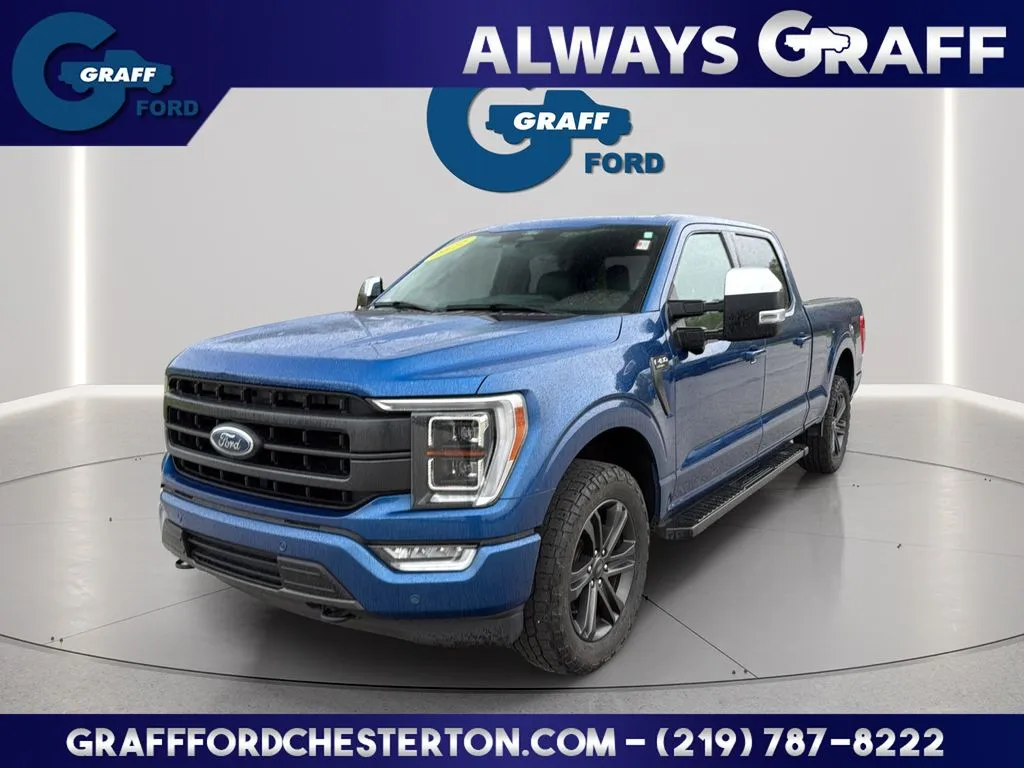 Blue 2022 Ford F-150 Lariat for sale in Chesterton, IN