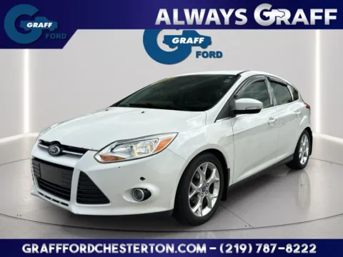 White 2014 Ford Focus Titanium for sale in Chesterton, IN