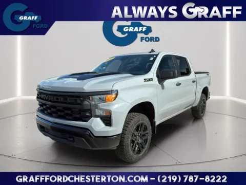 Gray 2025 Chevrolet Silverado 1500 Custom Trail Boss for sale in Chesterton, IN