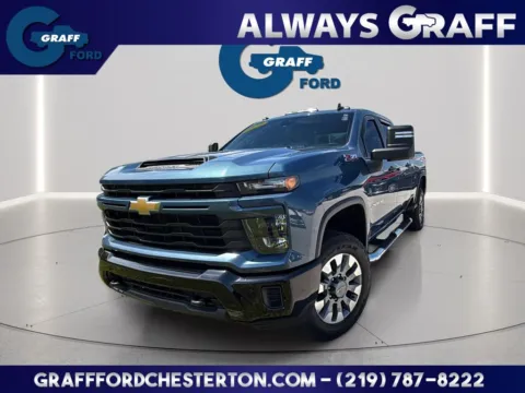 Blue 2024 Chevrolet Silverado 2500HD Custom for sale in Chesterton, IN
