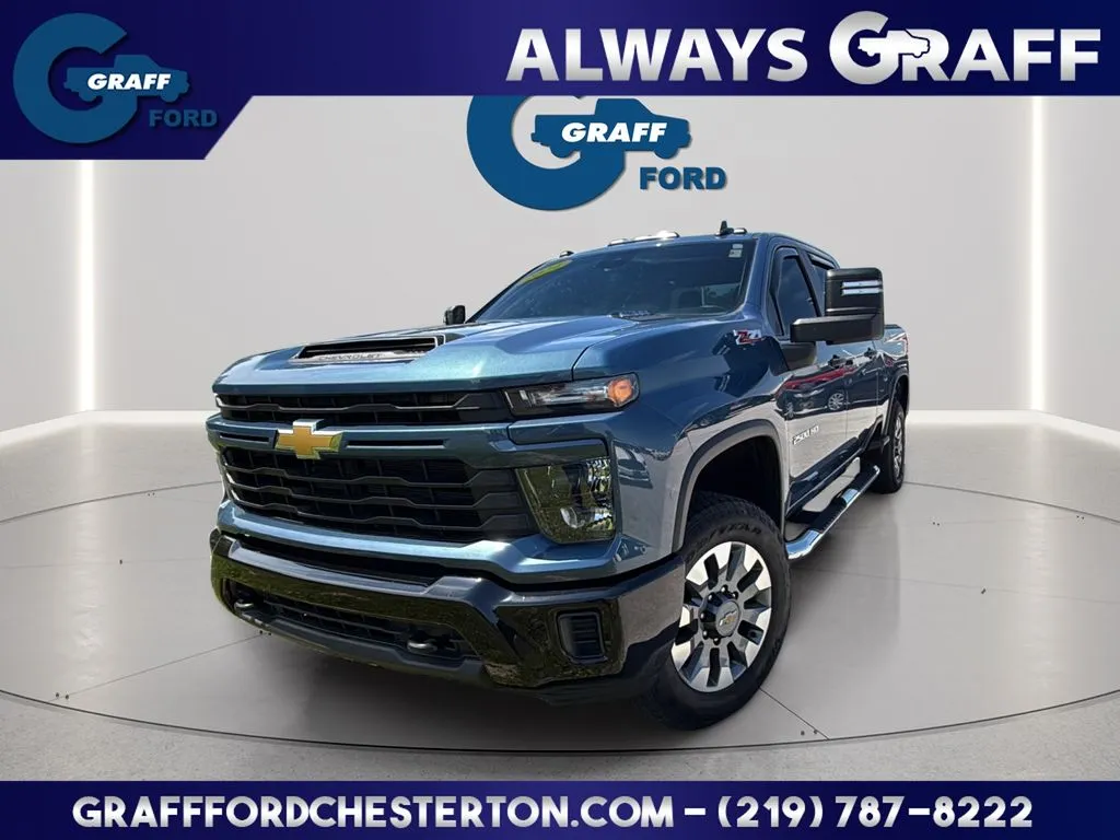 Blue 2024 Chevrolet Silverado 2500HD Custom for sale in Chesterton, IN