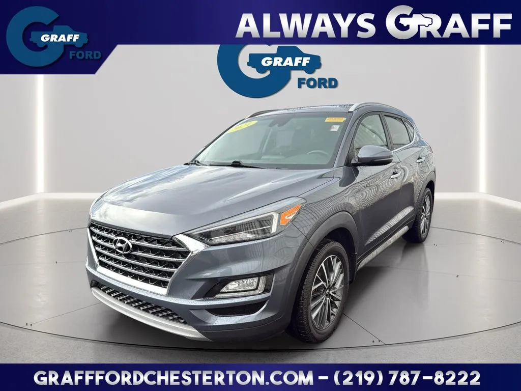 Gray 2021 Hyundai Tucson Limited for sale in Chesterton, IN