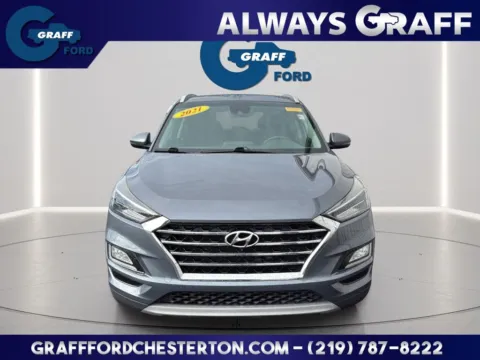 Gray 2021 Hyundai Tucson Limited for sale in Chesterton, IN