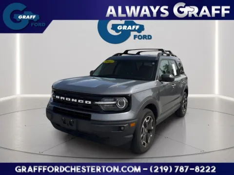 Gray 2022 Ford Bronco Sport Outer Banks for sale in Chesterton, IN