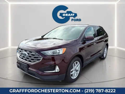 Red 2021 Ford Edge SEL for sale in Chesterton, IN