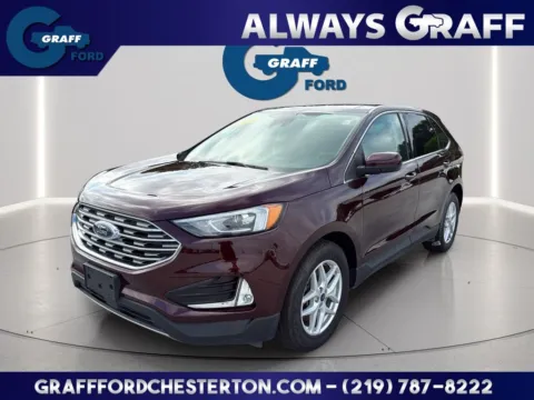 Red 2021 Ford Edge SEL for sale in Chesterton, IN