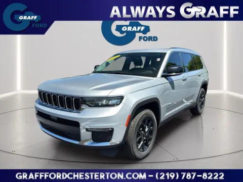 Silver 2021 Jeep Grand Cherokee L Limited for sale in Chesterton, IN
