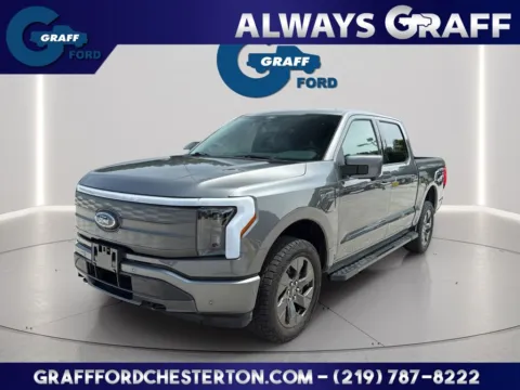 Gray 2022 Ford F-150 Lightning Lariat for sale in Chesterton, IN