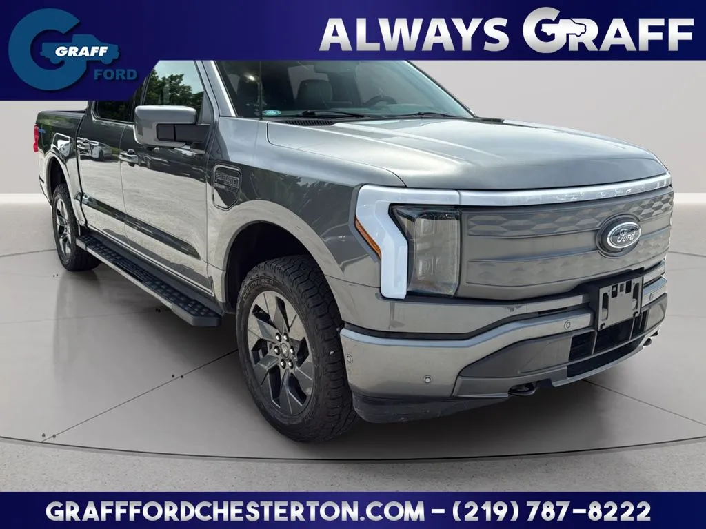 Gray 2022 Ford F-150 Lightning Lariat for sale in Chesterton, IN