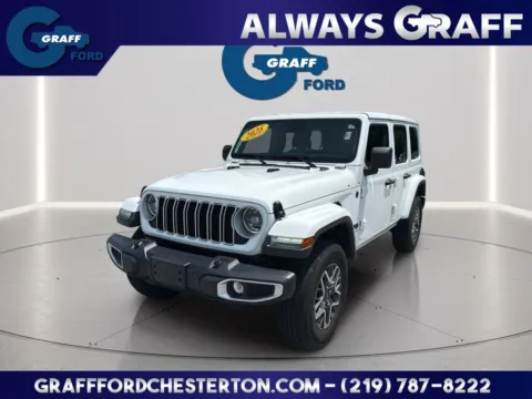 White 2025 Jeep Wrangler Sahara for sale in Chesterton, IN