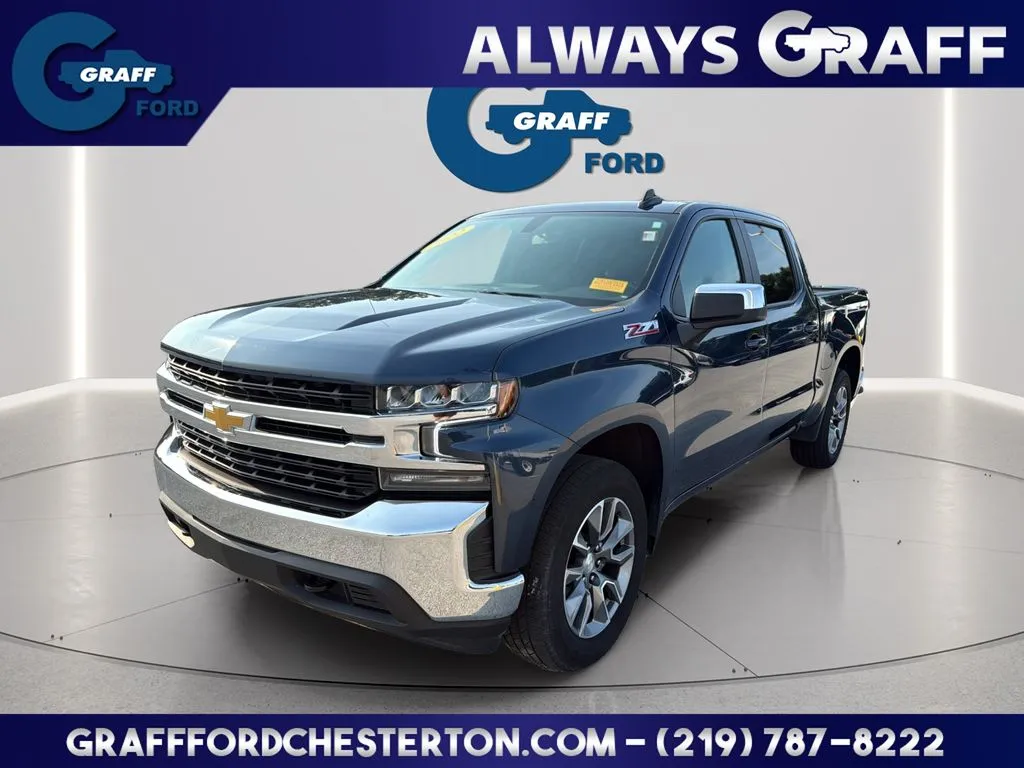 Blue 2022 Chevrolet Silverado 1500 LTD LT for sale in Chesterton, IN
