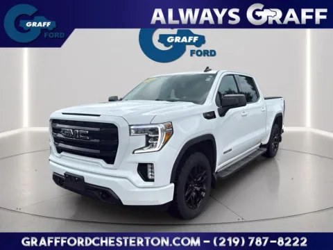 White 2021 GMC Sierra 1500 Elevation for sale in Chesterton, IN