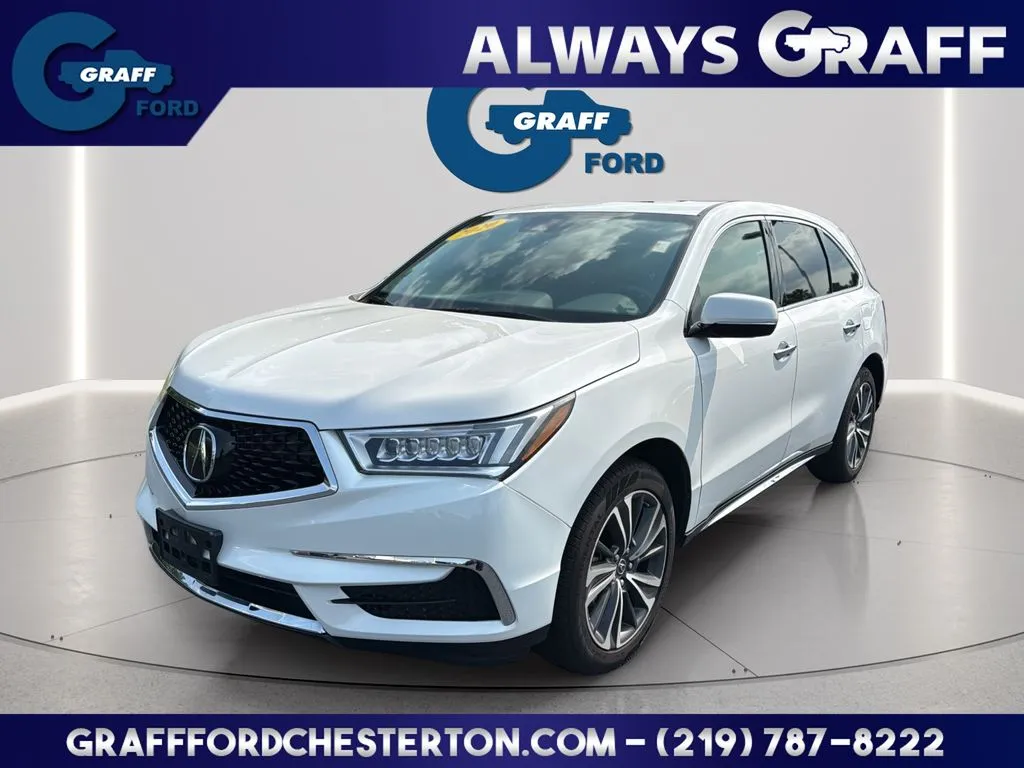 White 2020 Acura MDX Technology for sale in Chesterton, IN