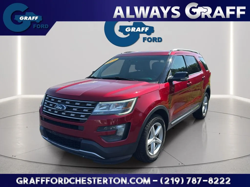Red 2016 Ford Explorer XLT for sale in Chesterton, IN