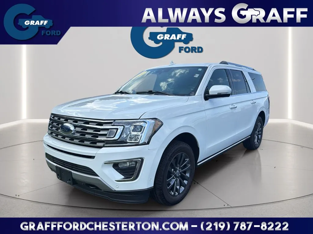 White 2021 Ford Expedition Max Limited for sale in Chesterton, IN