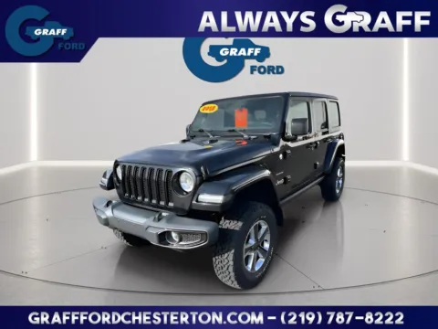 Black 2018 Jeep Wrangler Unlimited Sahara for sale in Chesterton, IN