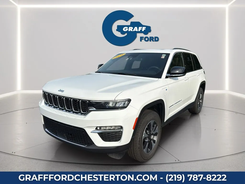 White 2024 Jeep Grand Cherokee 4xe for sale in Chesterton, IN