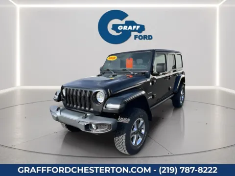 Black 2018 Jeep Wrangler Unlimited Sahara for sale in Chesterton, IN