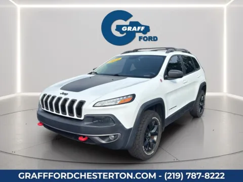 White 2015 Jeep Cherokee Trailhawk for sale in Chesterton, IN
