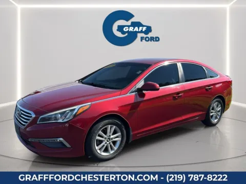 Red 2015 Hyundai Sonata SE for sale in Chesterton, IN