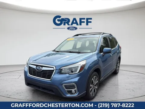 Blue 2021 Subaru Forester Limited for sale in Chesterton, IN