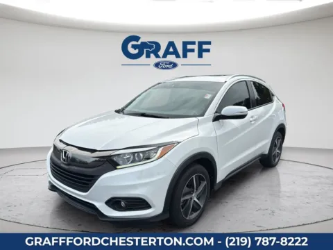White 2021 Honda HR-V EX for sale in Chesterton, IN