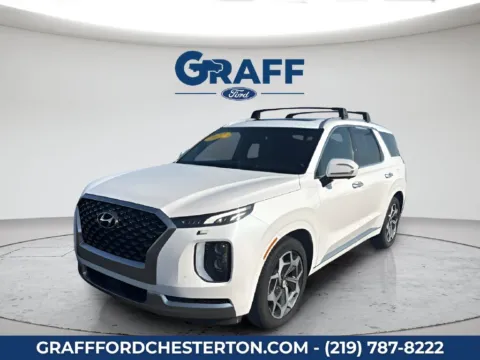 White 2022 Hyundai Palisade Calligraphy for sale in Chesterton, IN