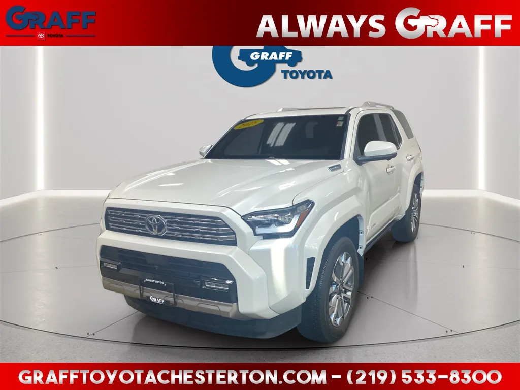 White 2025 Toyota 4Runner i-FORCE MAX Hybrid Limited for sale in Burns Harbor, IN