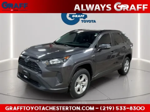 Gray 2020 Toyota RAV4 Hybrid LE for sale in Burns Harbor, IN