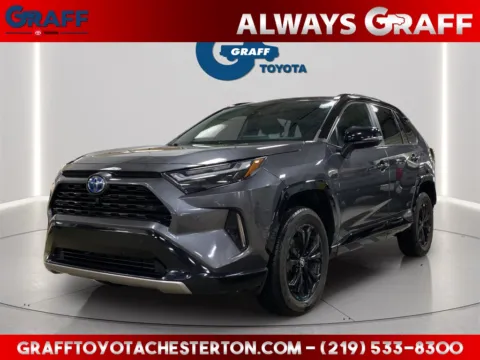 Gray 2022 Toyota RAV4 Hybrid XSE for sale in Burns Harbor, IN