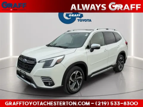 White 2022 Subaru Forester Touring for sale in Burns Harbor, IN