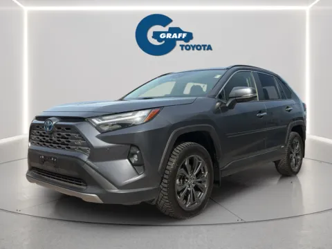 Gray 2022 Toyota RAV4 Hybrid Limited for sale in Burns Harbor, IN