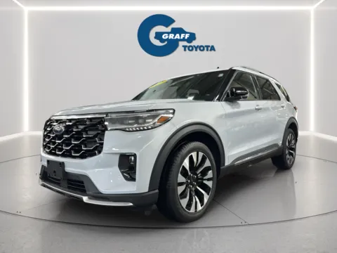 White 2025 Ford Explorer Platinum for sale in Burns Harbor, IN