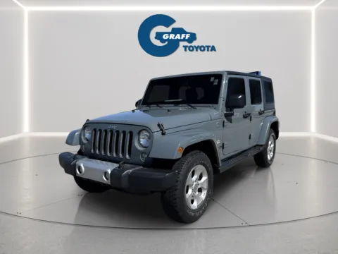 Blue 2015 Jeep Wrangler Unlimited Sahara for sale in Burns Harbor, IN
