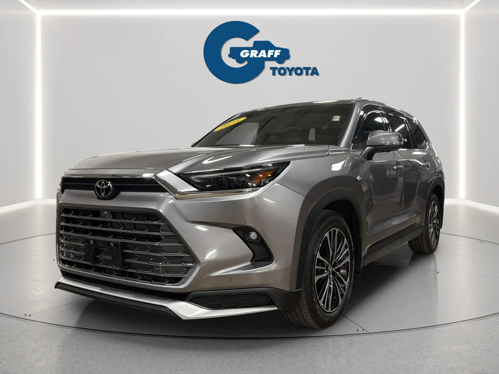 Gray 2025 Toyota Grand Highlander Hybrid MAX Platinum for sale in Burns Harbor, IN