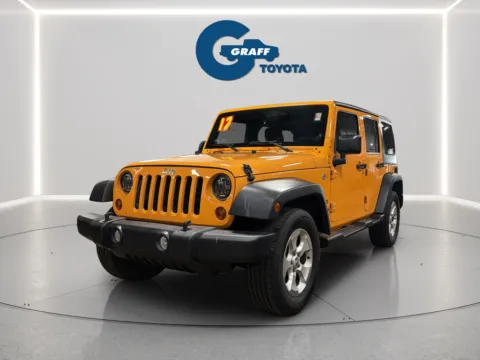 Orange 2012 Jeep Wrangler Unlimited Sport for sale in Burns Harbor, IN