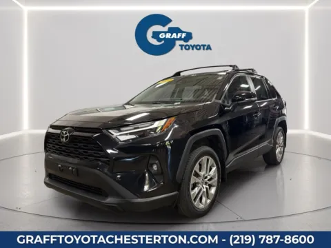 Black 2022 Toyota RAV4 XLE Premium for sale in Burns Harbor, IN