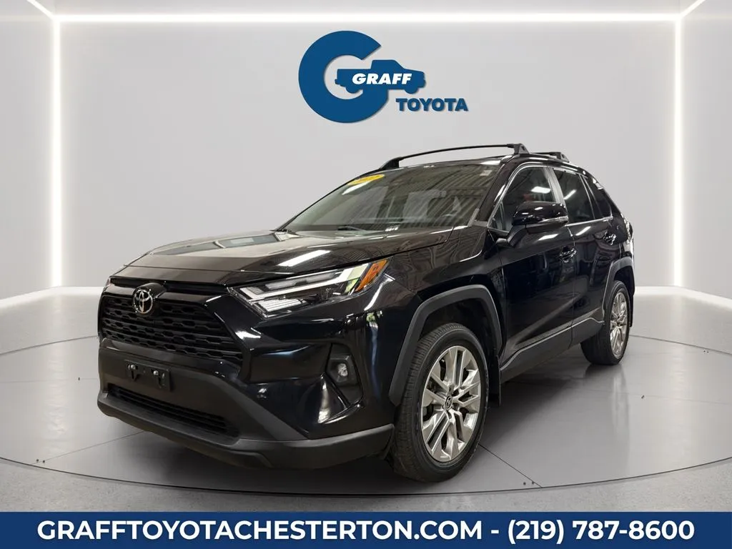 Black 2022 Toyota RAV4 XLE Premium for sale in Burns Harbor, IN