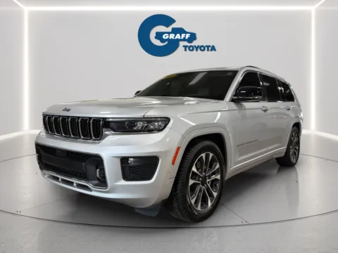 Silver 2021 Jeep Grand Cherokee L Overland for sale in Burns Harbor, IN