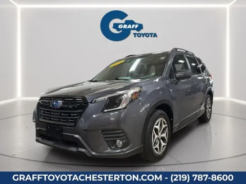 Gray 2022 Subaru Forester Premium for sale in Burns Harbor, IN