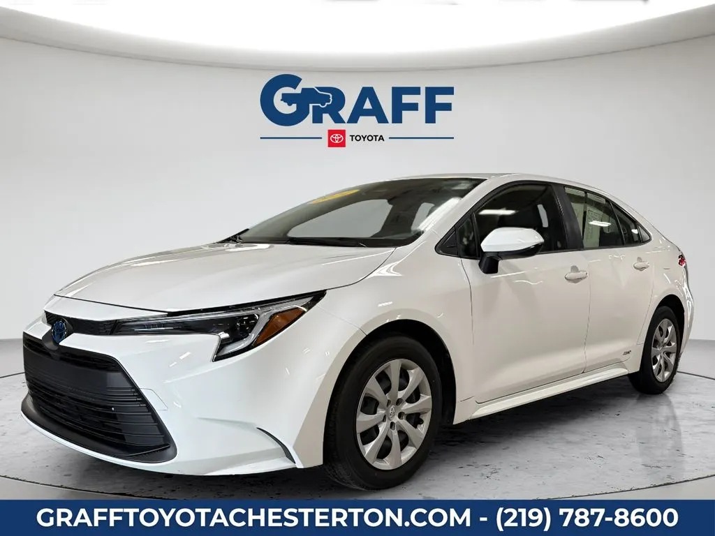 White 2024 Toyota Corolla Hybrid LE for sale in Burns Harbor, IN