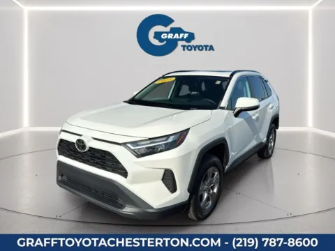 White 2023 Toyota RAV4 XLE for sale in Burns Harbor, IN