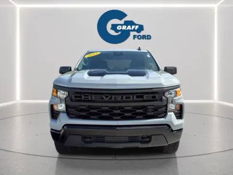Photos of 2025 Chevrolet Silverado 1500 Custom Trail Boss for sale in Burns Harbor, IN at Graff Toyota