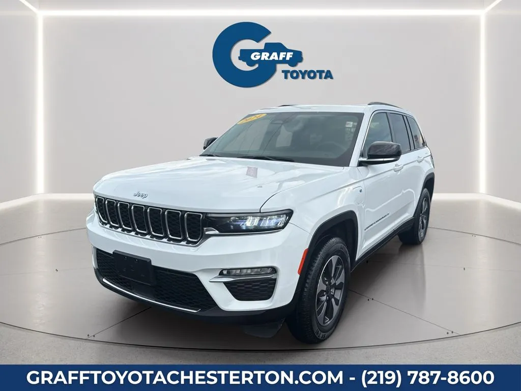 White 2024 Jeep Grand Cherokee 4xe for sale in Burns Harbor, IN