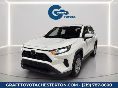 White 2022 Toyota RAV4 LE for sale in Burns Harbor, IN