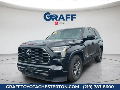Black 2023 Toyota Sequoia Platinum for sale in Burns Harbor, IN