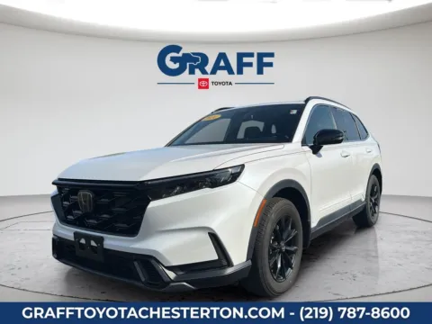 White 2024 Honda CR-V Hybrid Sport for sale in Burns Harbor, IN