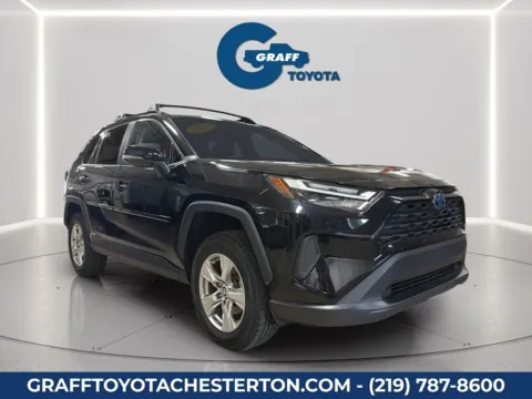 Black 2024 Toyota RAV4 Hybrid XLE for sale in Burns Harbor, IN