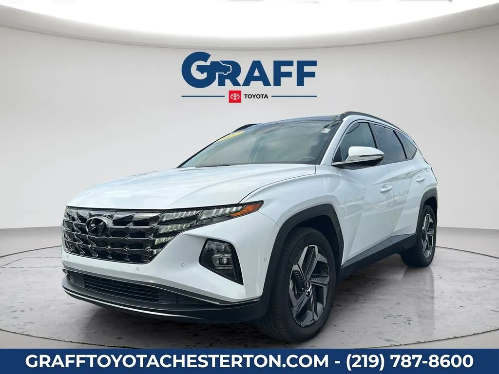 White 2022 Hyundai Tucson Hybrid Limited for sale in Burns Harbor, IN